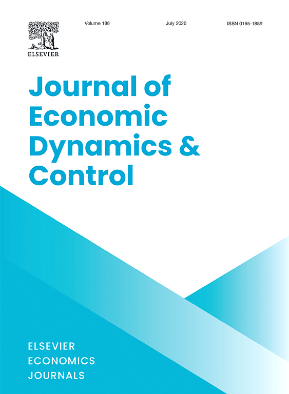 Journal of Economic Dynamics and Control cover