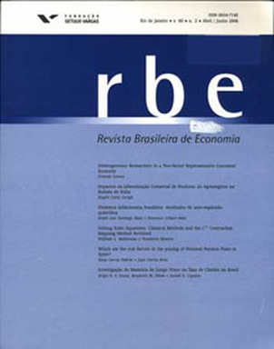 Revista Brasileira de Economia cover